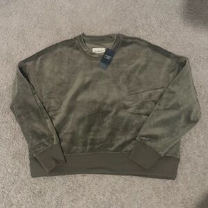 Abercrombie & Fitch Velvet Sweatshirt NWT